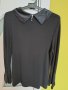 Дамска блуза черно поло с яка Pompoos, снимка 3