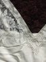 Нов Памучен корсаж с бикина комплект с бродерия и дантела в цвят шампанско , снимка 7