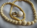 Колие и обици от слонова кост, снимка 3