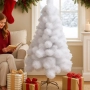 Изкуствена коледна елха в бяло – пухкав снежен ефект, снимка 4