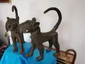 Бронзови леопарди от Дахомей в Бенин, снимка 2