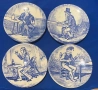 Delfts. Holland. 4 чинийки., снимка 1