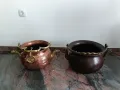 Vintage , медни казани с бронзови дръжки, дракони. , снимка 15