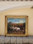 Страхотна майсторска антикварна авторска картина масло върху платно , снимка 7