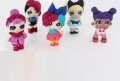 5 бр Кукли LOL L.O.L ЛОЛ Кукли LOL L.O.L ЛОЛ силиконов молд калъп гипс кубчета форми гипсови имена , снимка 1