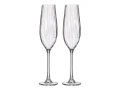 Комплект 6 чаши за шампанско Bohemia Columba Optic, Кристални, 260 мл, снимка 2