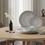 Комплект чинии 24 части с геометричен дизайн – Елегантност за всяка трапеза, снимка 4