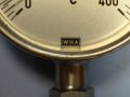 биметален термометър Wika thermometer ф100mm, 0/+400°C, L-80mm, снимка 3