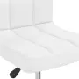 vidaXL Трапезни столове, 2 бр, бели, изкуствена кожа, снимка 8