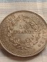 Сребърна монета 50 франка 1976г. Франция Трета република Херкулес за КОЛЕКЦИЯ 29593, снимка 12