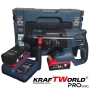 Акумулаторен перфоратор Kraftworld Pro– 21V, 4.0Ah, безчетков мотор, 2 батерии, снимка 3