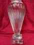 Кристална масивна висока ваза репродукция на Baccarat -Музея на стъклото 8 кг , снимка 4
