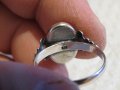 Стар красив дамски сребърен пръстен кехлибар  - за успокоение, сила защита, снимка 4