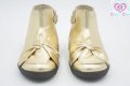 №22, Италиански Бебешки боти от Естествена кожа в златисто Falcotto by Naturino, снимка 1
