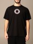 BURBERRY Black Archway Embroidered Circle Logo Мъжка Тениска size S и M, снимка 1 - Тениски - 37901256