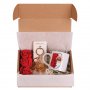 Подаръчен комплект "Честит Празник" с чаша, сапунена роза и метален ключодържател, снимка 2