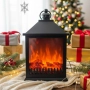 LED Декоративен фенер-камина – Реалистичен пламък за Коледа и зимен уют, снимка 3