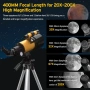 70 мм телескоп,апертура 400мм(20X-200X),астрономически,статив,адаптер телефон,дистанционно нов, снимка 11