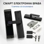 Смарт електронна брава за врата с код, отпечатък, карта и Bluetooth, снимка 3