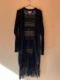 AMISU Плетена черна жилетка с ресни М размер 🖤, снимка 1 - Жилетки - 44196615