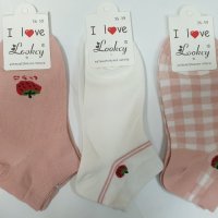 Дамски чорапи с ягоди 136#, 10 чифта в пакет , снимка 1 - Дамски чорапи - 40089735
