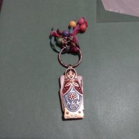 Красив ключодържател сувенир метална матрьошка цветен емайл - 5165, снимка 1 - Други - 31205770