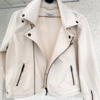 GANNI оригинал дънково яке тип biker jacket , снимка 4 - Якета - 38576572