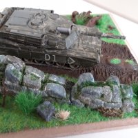 Диорама - Military diorama muddy road & tank D1 Scale 1/34-1/39, снимка 5 - Колекции - 31505972