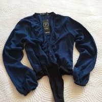 Дамско боди тип риза / блуза  Boohoo XS, снимка 3 - Корсети, бюстиета, топове - 42809170
