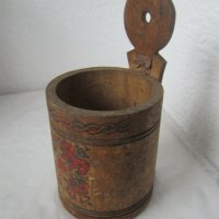 Стара дървена кутия за стена, снимка 4 - Антикварни и старинни предмети - 29440426