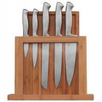 Луксозен сет 5 ножа със стойка и дъска, снимка 2 - Други стоки за дома - 30160387