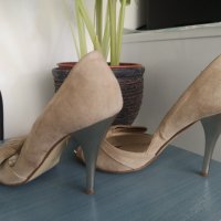 Обувки на ток -от Естествен велур, снимка 10 - Дамски обувки на ток - 38394218