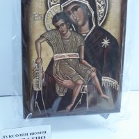 Икона на платно А5 на Пресвета Майка Богородица Закрилница - ръчна изработка . Модел В., снимка 5 - Икони - 37797062