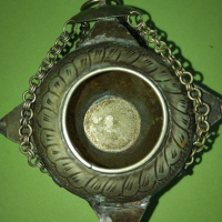 старинно ръчно изработено кандило, снимка 14 - Антикварни и старинни предмети - 44673098