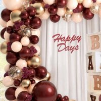 Арка за балони + 96/113/122 балона + помпа арка за рожден ден украса сватба парти, снимка 4 - Декорация - 42299612