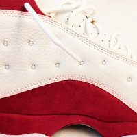 Nike Air Jordan 13 XIII Retro 2005 GREY TOE White Red Flint чисто нови 46ти номер 30см стелка, снимка 13 - Маратонки - 40582352