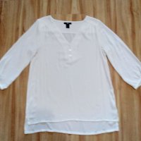 Дамска бяла блуза, снимка 1 - Туники - 33737888