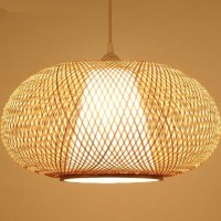 полилеи Бамбуков фенер от ракита, снимка 1 - Лампи за таван - 34326450