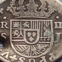 Сребърна монета 2 реала 1722г. Филип пети Севиля Испания 18704, снимка 5 - Нумизматика и бонистика - 42903852