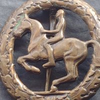 Стара рядка бронзова значка кокарда за КОЛЕКЦИОНЕРИ 39630, снимка 2 - Колекции - 42754563