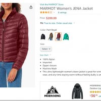 Marmot Jena 700 fill down Jacket , снимка 15 - Якета - 39086881