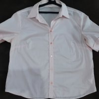 Дамска риза в бледо розово 44 размер, снимка 1 - Ризи - 42570482