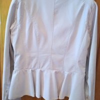 Бяло кожено яке,XL,ново, снимка 3 - Якета - 37910432