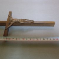 Дървен кръст- разпятие., снимка 4 - Антикварни и старинни предмети - 42526020