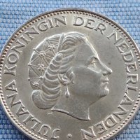 Сребърна монета 2 1/2 гулдена 1964г. Кралица Юлиана Нидерландска 39626, снимка 10 - Нумизматика и бонистика - 42755713