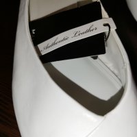 Обувки Mango, от естествена кожа, бели, снимка 4 - Дамски елегантни обувки - 42196535