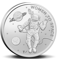 Монета 1 евро и медал,  Жените в Космоса. Холандия, 2023, снимка 4 - Нумизматика и бонистика - 44767951