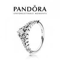 Пръстен Пандора сребро с печат S 925 Pandora Fairytale Tiara. Колекция Amélie, снимка 1 - Пръстени - 31704290