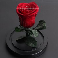 Вечна истинска роза в стъкленица, снимка 16 - Романтични подаръци - 31557958