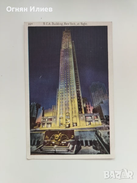 Стара пощенска картичка на ,,RCA Building", Ню Йорк, 1937г., снимка 1